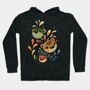 Doodle Bears Illustration Hoodie